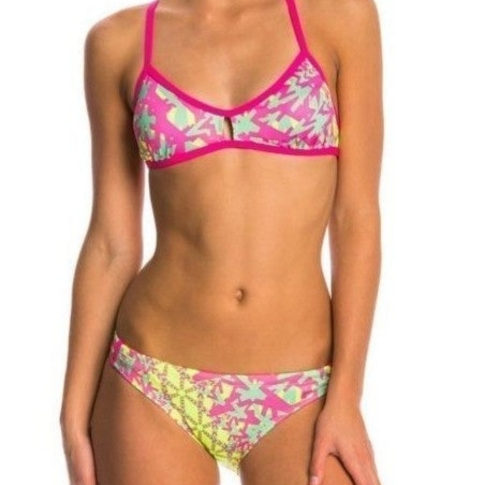 Pink and Yellow Dolfin Bikini